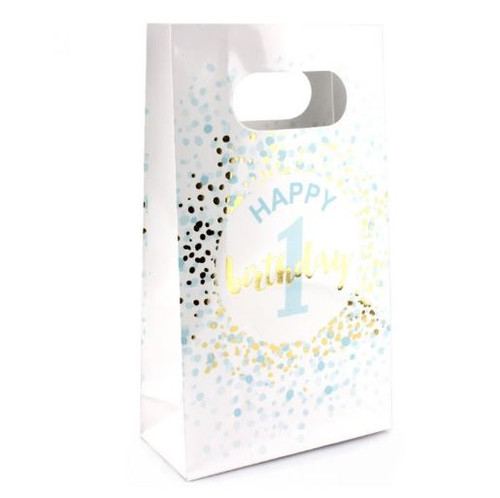 Shmick Party Bags 6pc - Happy 1st Birthday Blue