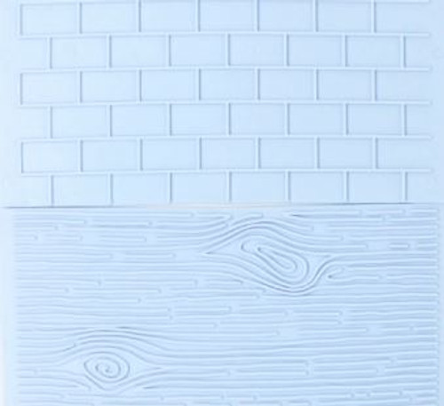 Plastic Embosser - Wood / Brick Pattern