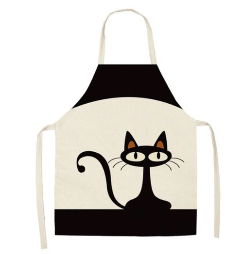 Womens Apron - Sitting Cat