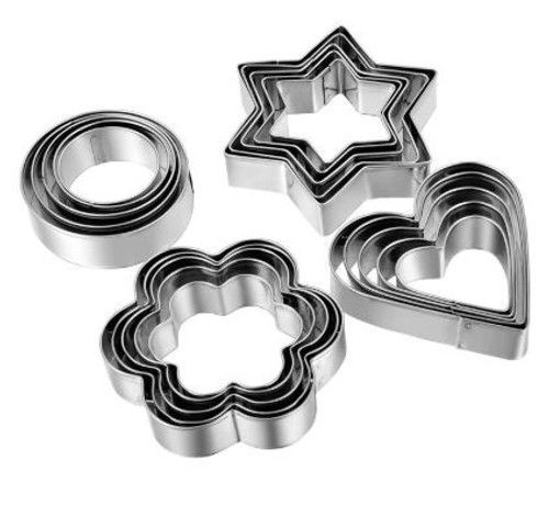 Cookie Cutter Set 12pc - PRIMARY SHAPES