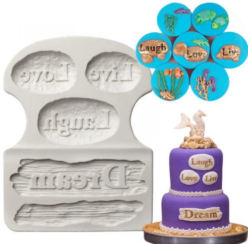 Live Love Laugh Silicone Mold 