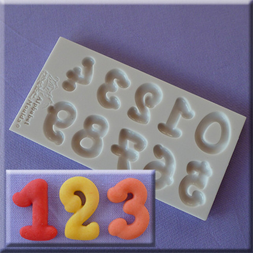 Cartoon Numbers Silicon Mold