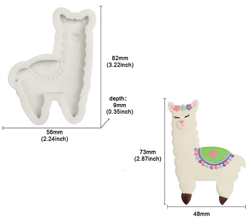  Llama Silicone Mold 
