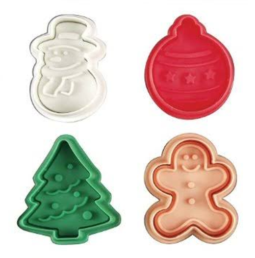 Plunger Cutter - CHRISTMAS SET 2 4PC