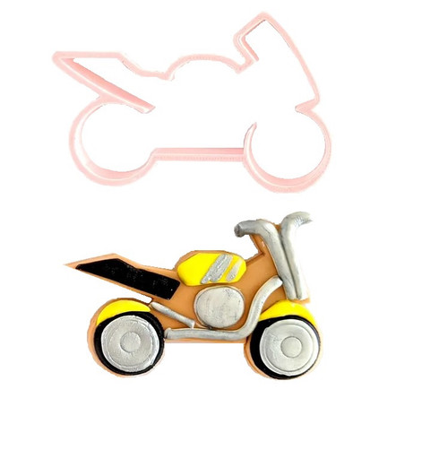 Motor Cycle Plastic Cookie Cutter