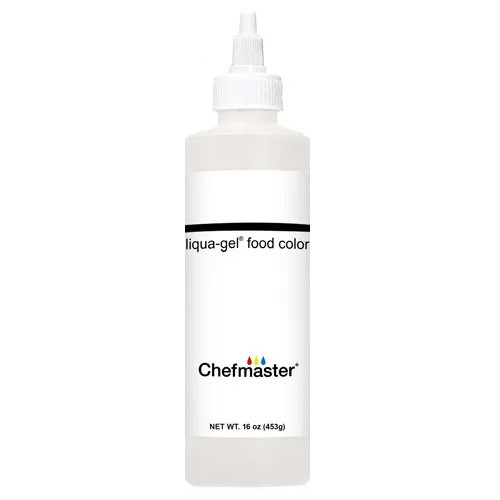 Chefmaster Liqua-Gel Food Color Liquid Whitener/White 16oz Bottle