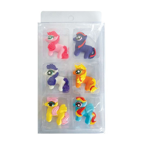 Sugar Decorations- Little Ponies (6 piece)