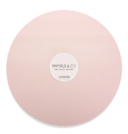 PASTEL PINK 14" ROUND MASONITE CAKE BOARD 