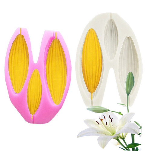 Oriental Lily 3cavity Silicon Mold 