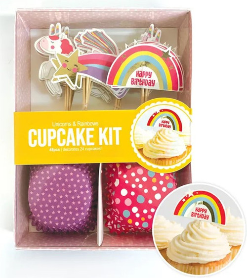 Cupcake Kit - Unicorn & Rainbows