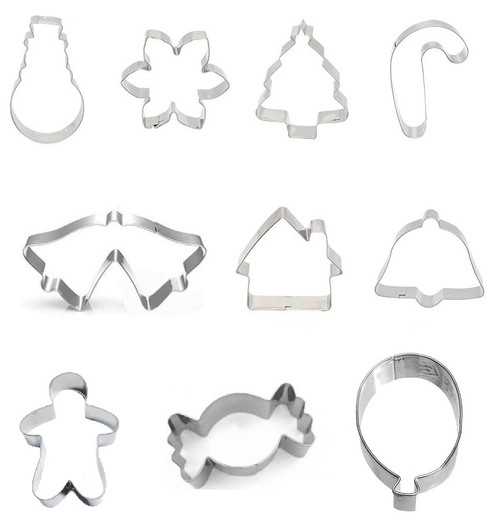 Christmas Cookie Cutter Set - 10pc 