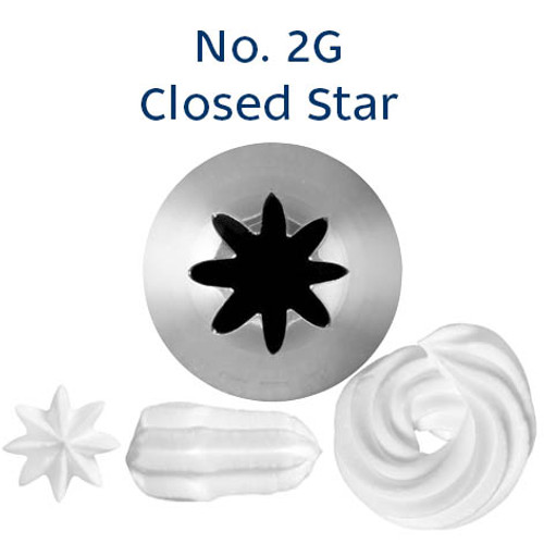 2G Closed Star Medium Piping Tip