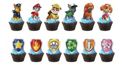 Cupcake Toppers 12pc - Paw Patrol