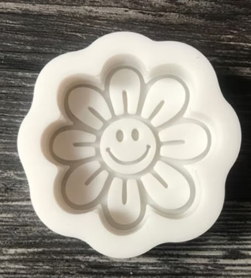 Silicone Mold - Smiley Face Flower
