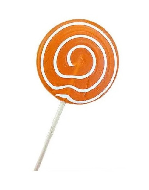 Large Lollipop | Orange Swirl 1pc