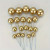 Gold Non-Edible Cake Topper Spheres - 11pc