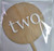 Cake Topper- Bamboo Paddle - Two -White