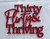 Cake Topper - Thirty Flirty & Thriving - Red Glitter