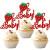 Strawberry 'Oh Baby' Cupcake Toppers - 12pc