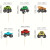 Monster Trucks Cupcake Toppers - 12pc