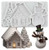 Snowman & House Silicone Mold
