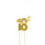 Gold metal 18th cake topper
