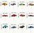 Sports Car Cupcake Toppers- 12 pk