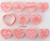 Valentines Day Cookie Cutter/Embosser Set- 10 designs
