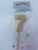 Gold Glitter Long Stick Candles