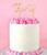 Metal Cake Topper - "Thirty" (Gold)
