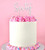 Metal Cake Topper - "Sixty" (Silver)