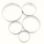 Round Stainless Steel Cutter Set 5pc