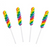 Twist Lollipop Rainbow - Small