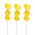 Twirly Lollipop Yellow and White - Small