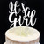 Acrylic Cake Topper 'It's a Girl' - WHITE