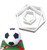 Plastic Cutter 4pc - Soccer Ball Hexagon/Pentagon