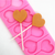 Heart Lollipop/Candy Silicone Mold 8Cavity