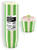 Baking Cups 25pc - STRIPES /  GREEN