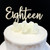 Acrylic Cake Topper 'EIGHTEEN' (Age Script) - GOLD