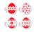 Cake Stencil - Floral Easter Eggs 4pc