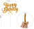 Cake Topper 'Happy Birthday' - Gold