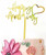 Acrylic Cake Topper 'Happy Anniversary' - Gold (Style 1)