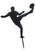 Acrylic Cake Topper 'Football Player Silhouette' - BLACK 