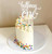 Cake Topper 'Halfway to One' - White