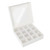 WHITE WINDOW TREAT BOX & INSERT - 16 CAVITIES BOX (PACK OF 5)