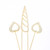 CAKE TOPPER | DIAMANTE | GOLD UNICORN SET 