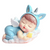 Cake Topper | Sleeping Baby Angel | Blue