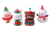 Cake Topper Figurines 4pc | Cute Christmas