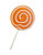 Large Lollipop | Orange Swirl 1pc