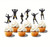 Cupcake Toppers - Male Dancers in Gold 12pc